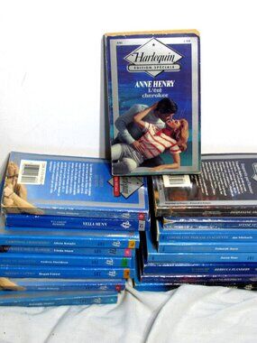 Lot 17 Livres Books Harlequin Edition Speciale Romance Vintage 80s French